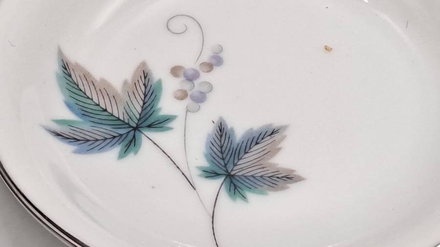 Rare!! 1950's Noritake "Vintage" 618 Royal Ceramic's -7 TINY appetiser plates only 9,2cm -JAPAN