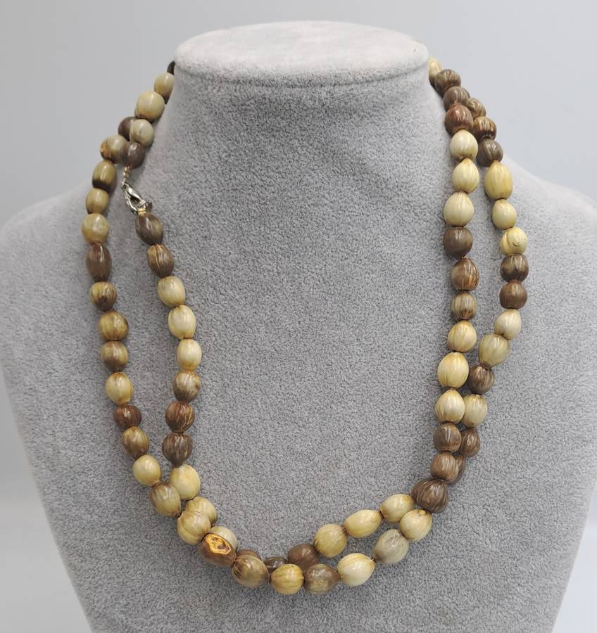 Vintage seed Bead Necklace 102cm
