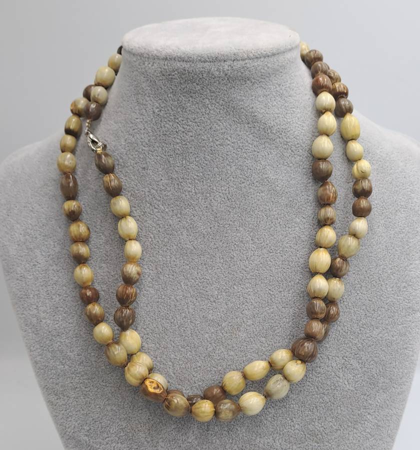 Vintage seed Bead Necklace 102cm