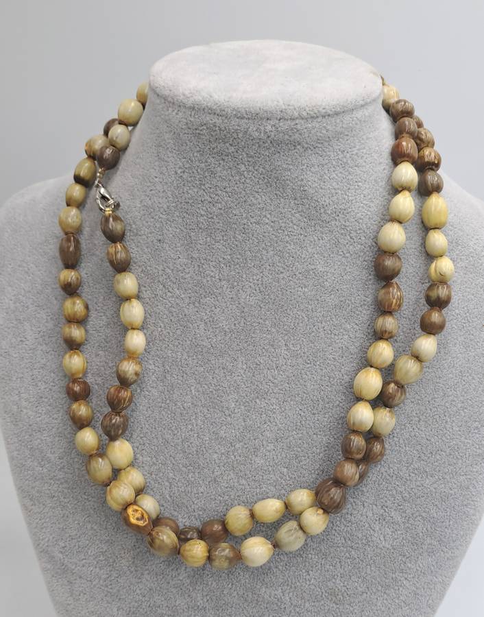 Vintage seed Bead Necklace 102cm