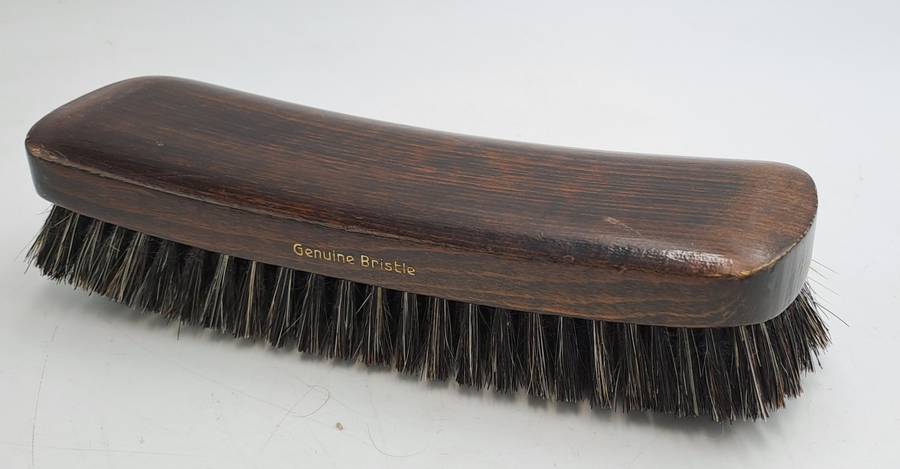 Vintage Wooden Genuine Bristle Clothing Brush -Good Condition