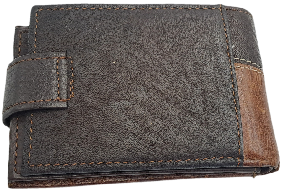 Brown Men's Genuine V.1.H  Leather Wallet -Holds Cards,Licence 0r ID and Change-Unused