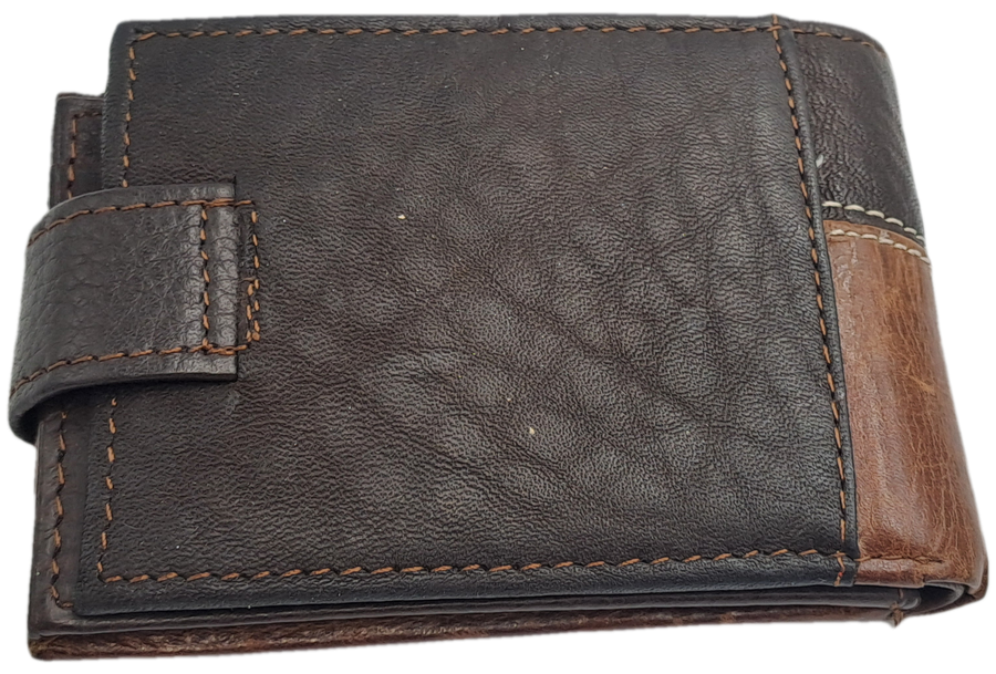 Brown Men's Genuine V.1.H  Leather Wallet -Holds Cards,Licence 0r ID and Change-Unused