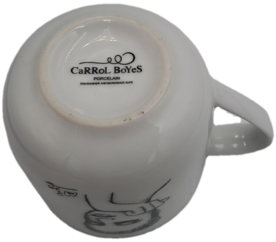 Carrol Boyes "just a thought" Designer Porcelain Mug-Sketchbook Collection  -Capacity: 340ml