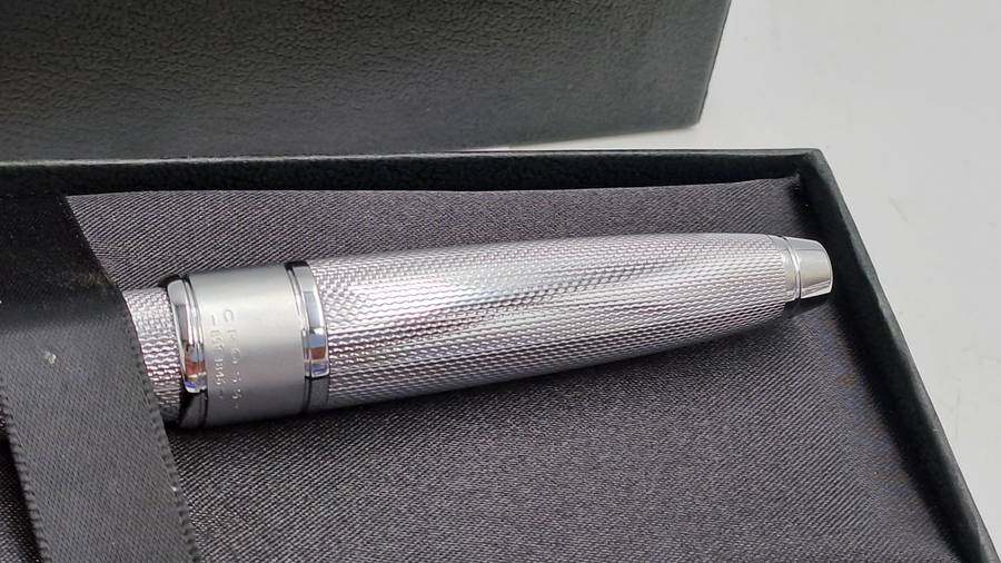 Cross Apogee Chrome with Silver Trim Ball point in Original Box