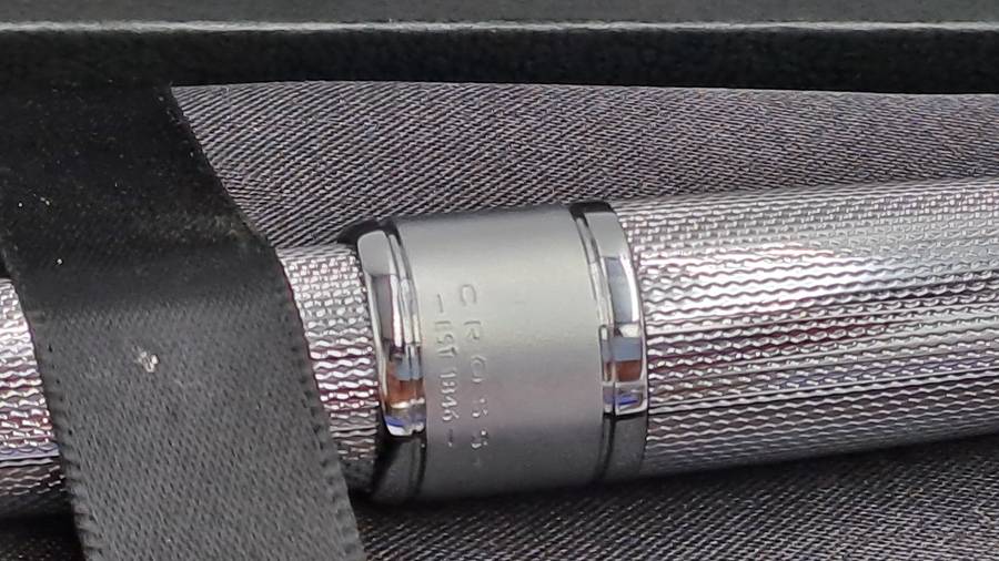 Cross Apogee Chrome with Silver Trim Ball point in Original Box