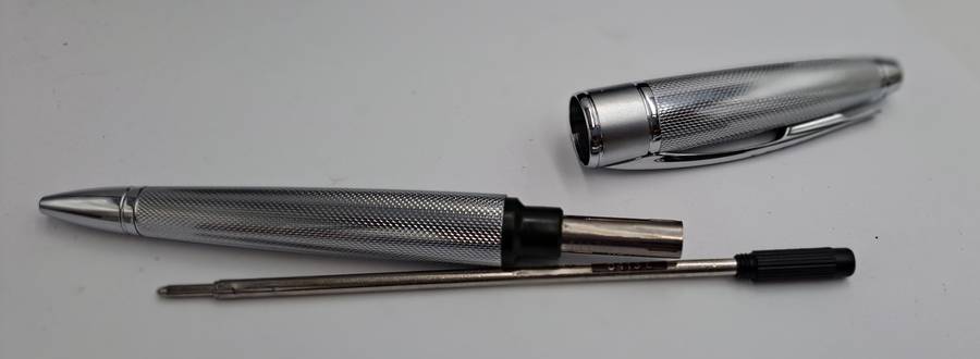 Cross Apogee Chrome with Silver Trim Ball point in Original Box