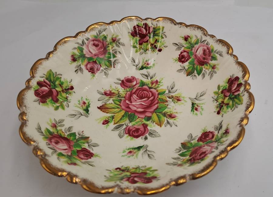 Vintage James Kent "La Rosa" 4022 Sweet Dish -Longton Made In England 13cm