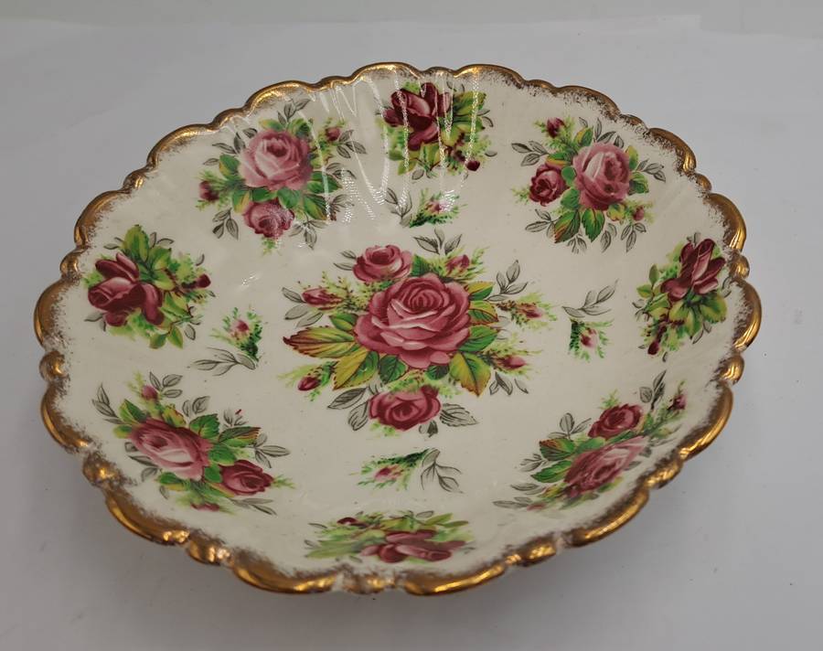 Vintage James Kent "La Rosa" 4022 Sweet Dish -Longton Made In England 13cm