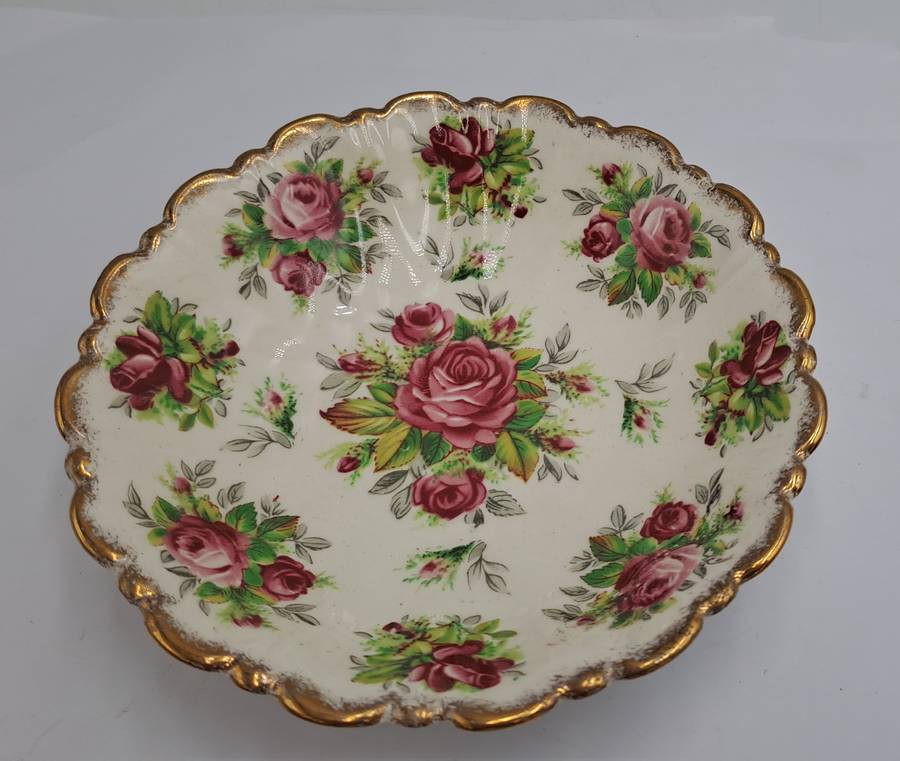 Vintage James Kent "La Rosa" 4022 Sweet Dish -Longton Made In England 13cm