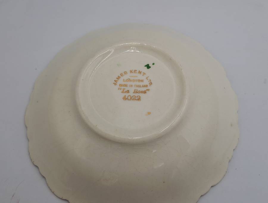 Vintage James Kent "La Rosa" 4022 Sweet Dish -Longton Made In England 13cm