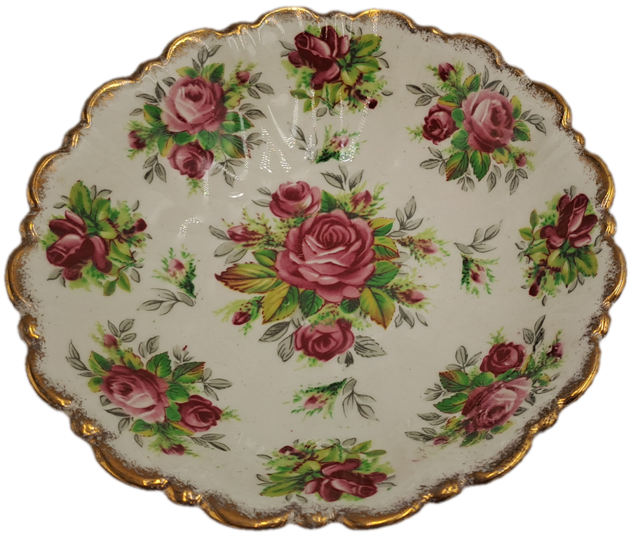 Vintage James Kent "La Rosa" 4022 Sweet Dish -Longton Made In England 13cm