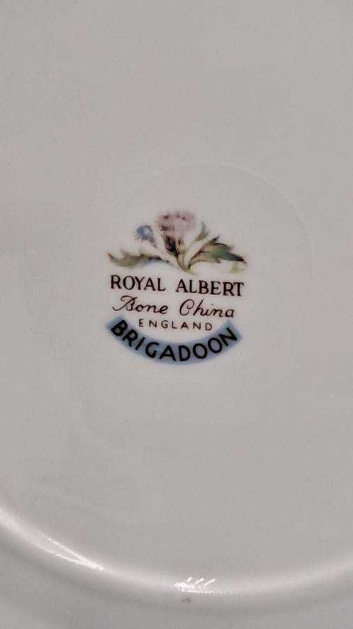 Vintage Royal Albert Brigadoon Tea Trio - English Bone China ( 3 Available)