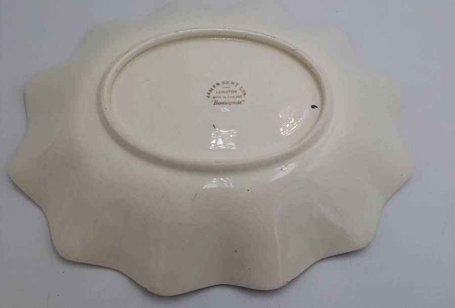 Vintage 1930's James Kent Longton "Rosalynde" Bon Bon Dish 23cm x 19,5cm x 4,5cm