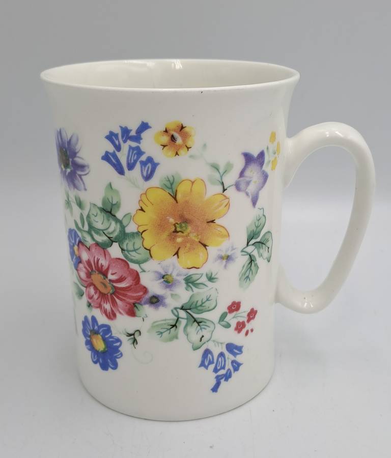 Floral Bone China Mug -