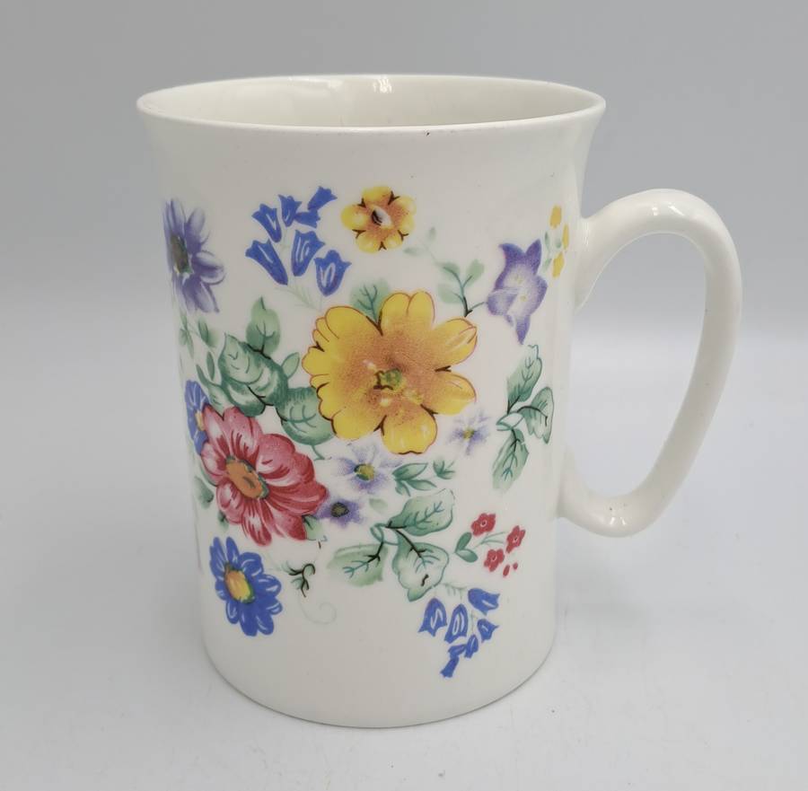 Floral Bone China Mug -