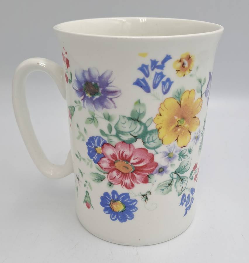 Floral Bone China Mug -