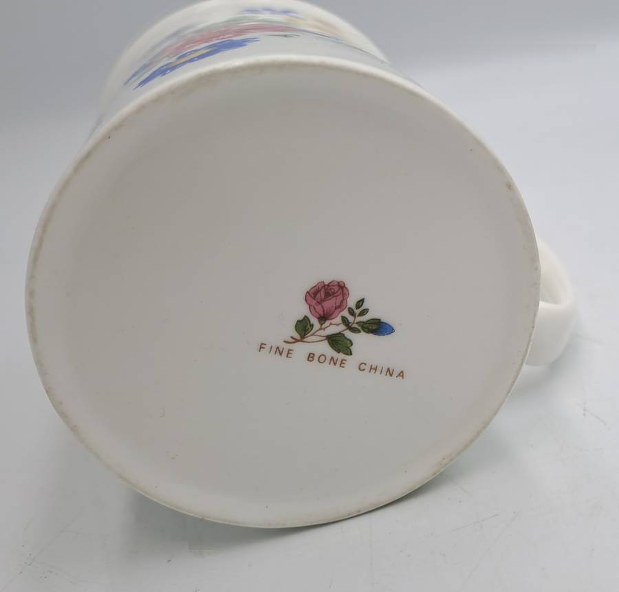 Floral Bone China Mug -