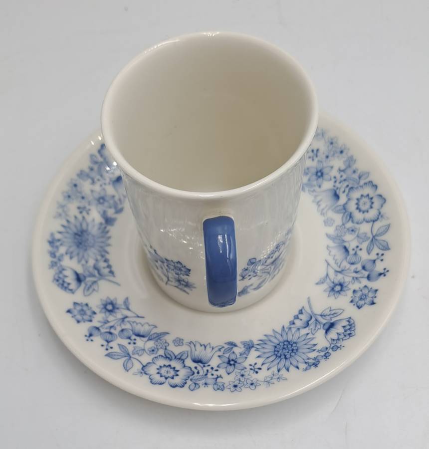 Vintage 16pc Royal Doulton CRANBOURNE T.C.1032 English Translucent China Cups and saucers