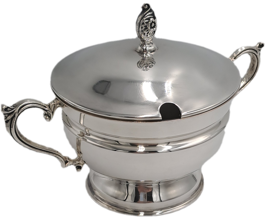 Emss Silver Plated Sugar Bowl with Lid 10,5cm x 18cm x 11,8cm