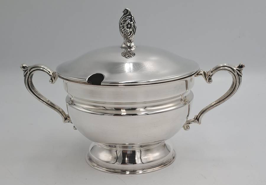 Emss Silver Plated Sugar Bowl with Lid 10,5cm x 18cm x 11,8cm
