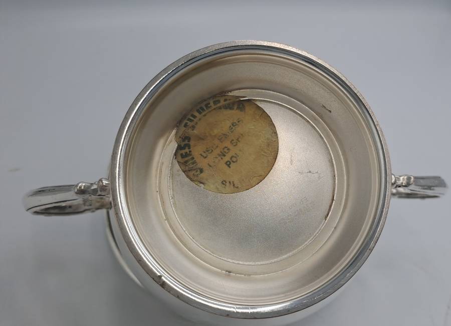 Emss Silver Plated Sugar Bowl with Lid 10,5cm x 18cm x 11,8cm