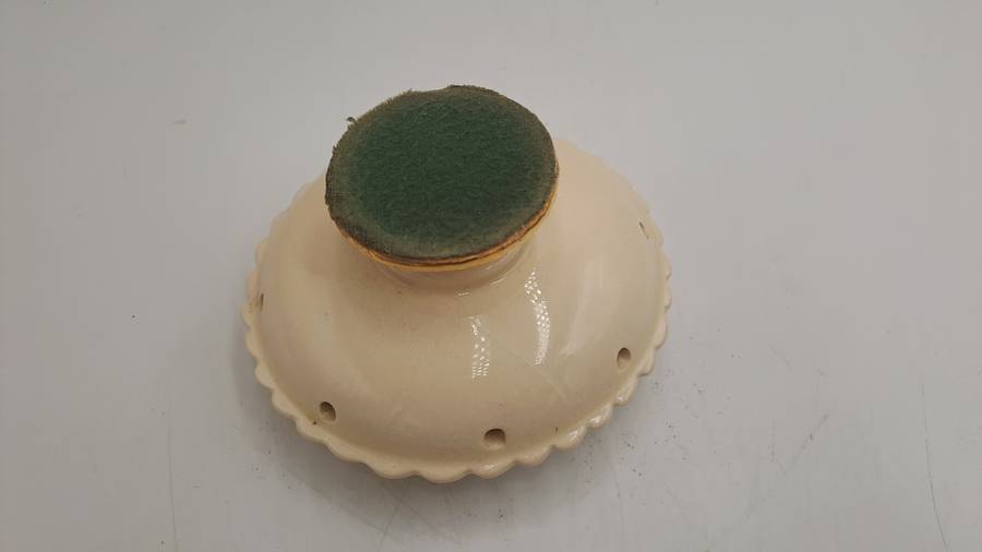 Vintage Floral Porcelain Pomander (container of aromatic substances)