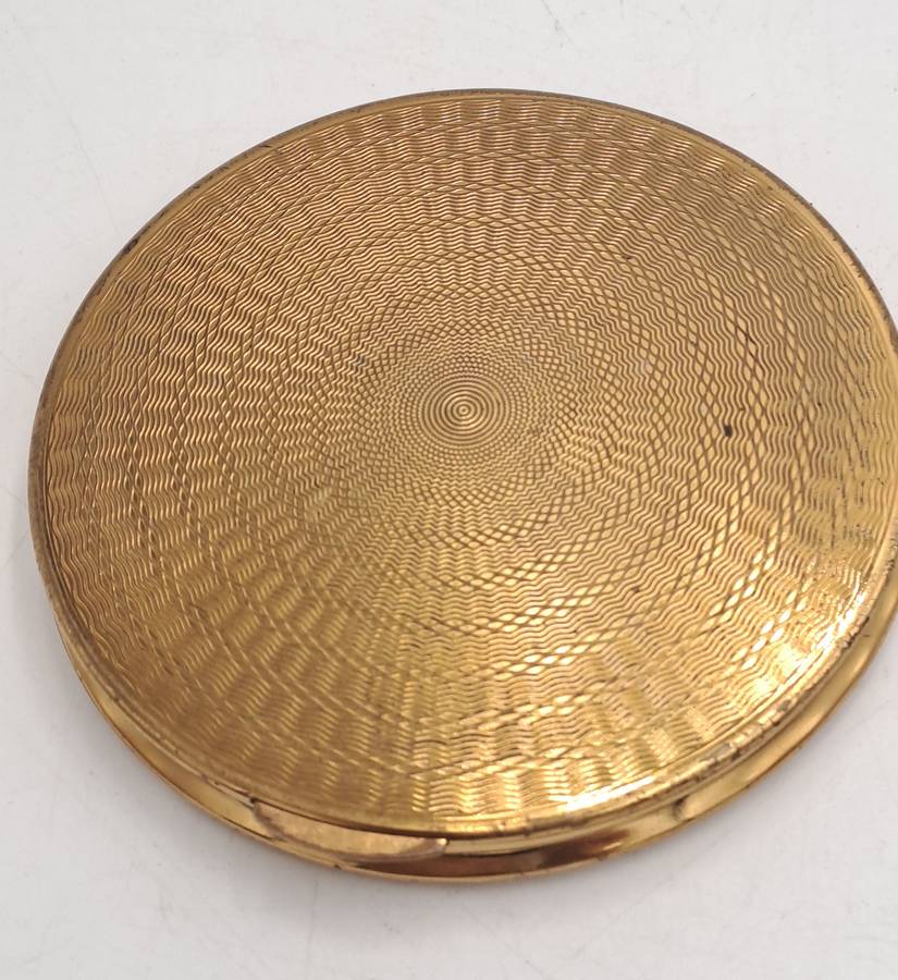 Pre-owned Vintage Ladies KIGU Powder Compact-with images of London - Made in England