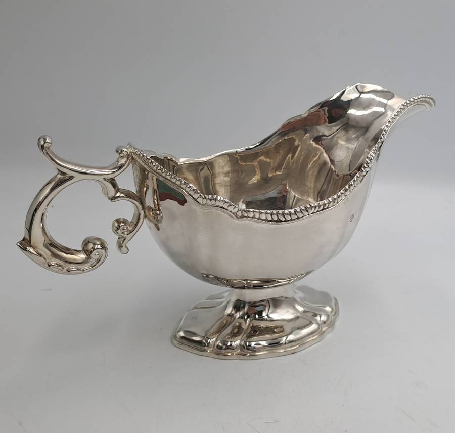 Vintage Silver-Plated Gravy Boat -Boxed