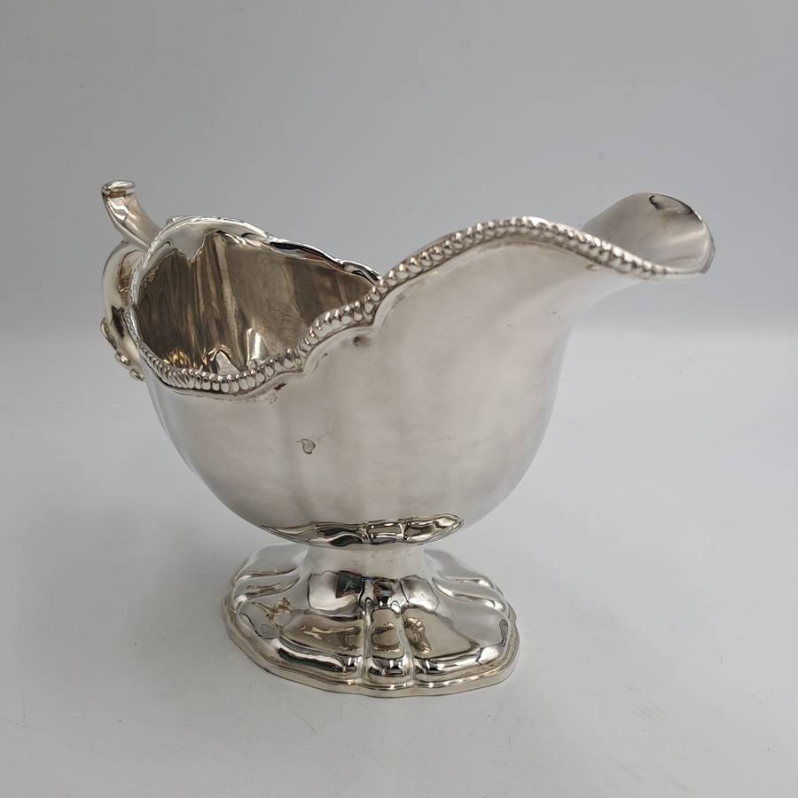 Vintage Silver-Plated Gravy Boat -Boxed