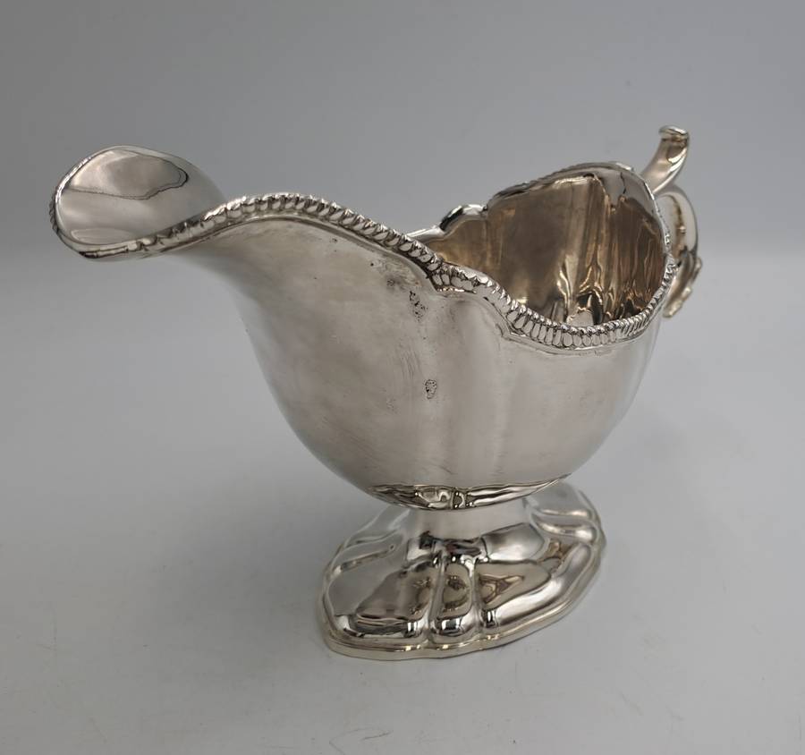 Vintage Silver-Plated Gravy Boat -Boxed