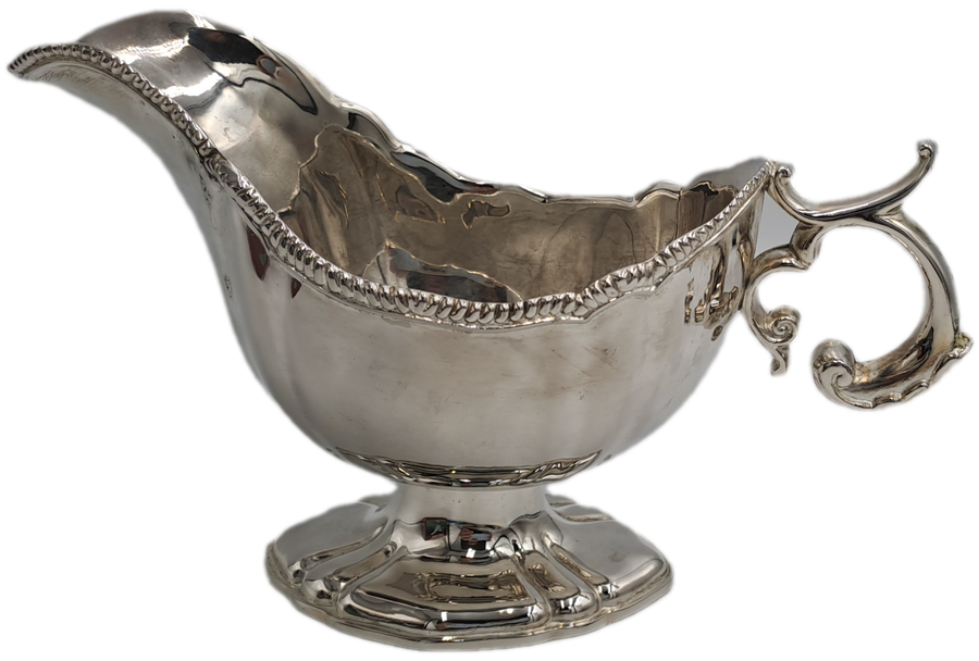 Vintage Silver-Plated Gravy Boat -Boxed