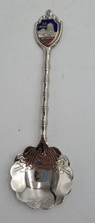 Silver Plated Souvenir Spoon U.S. Capitol Washington D.C