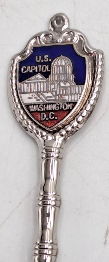 Silver Plated Souvenir Spoon U.S. Capitol Washington D.C