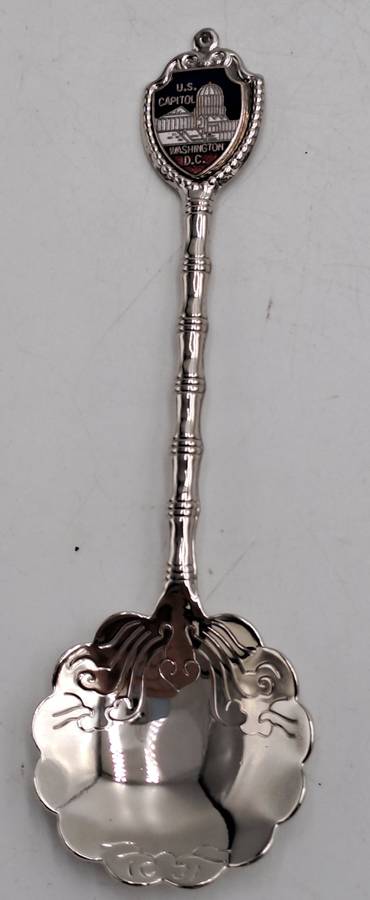 Silver Plated Souvenir Spoon U.S. Capitol Washington D.C