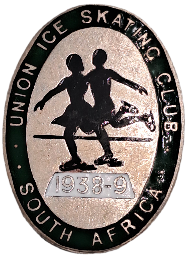 Vintage 1938-1939 South Africa Union Ice Skating Club No 234 Medal -Roden London