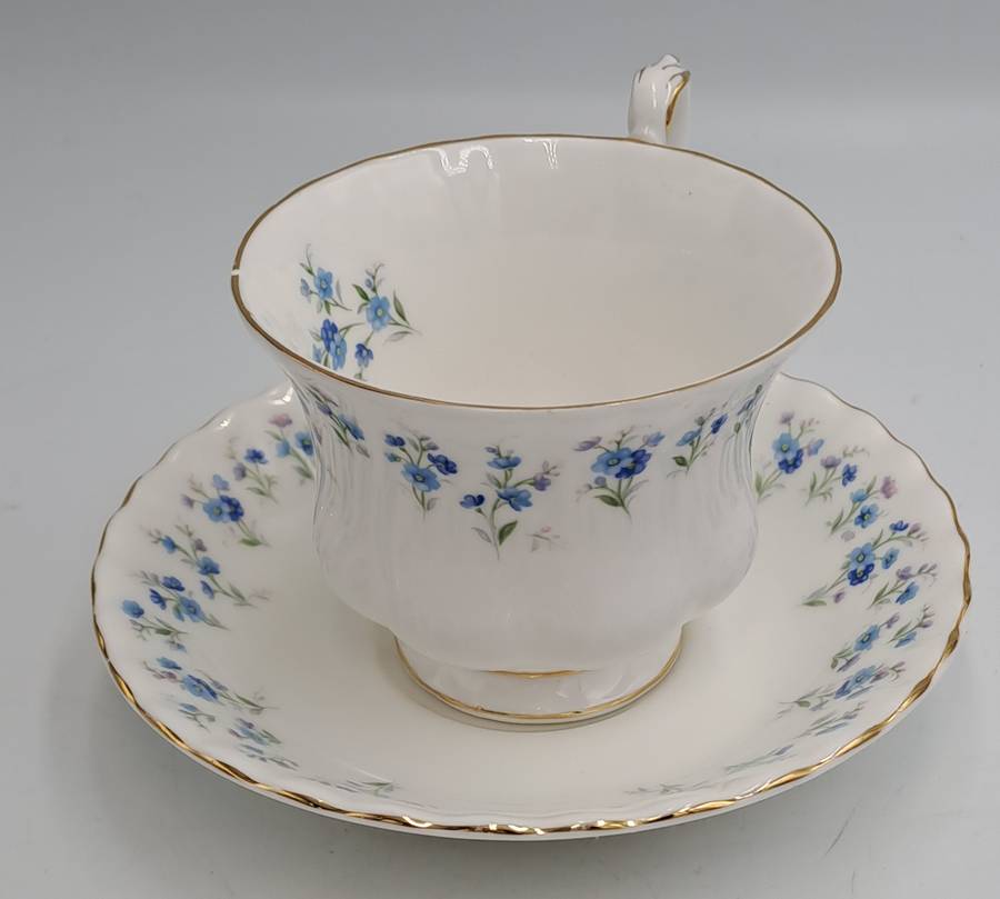 Vintage Royal Albert Memory Lane Cup and Saucer -Cup has a Chip