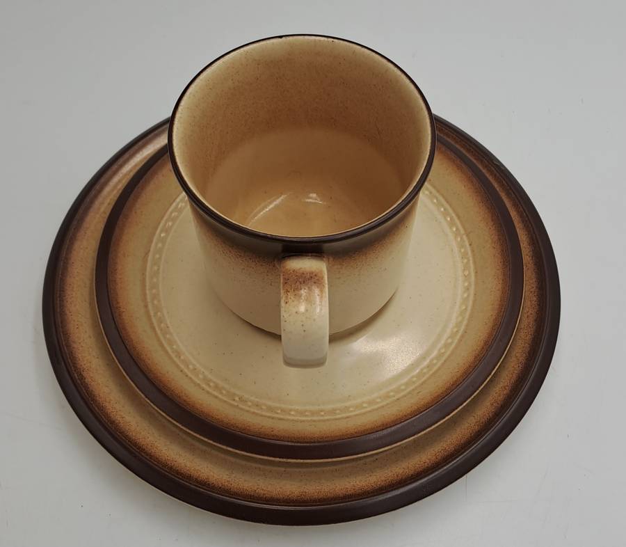 18pc ARITA HONEY WHEAT Country Kitchen 4339 Trio's x 6-Made in Japan