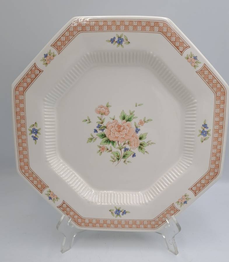 Vintage 1982-1992 Cameo Rose Large Dinner Plate By Nikko Classic Collection (11 Available)-Japan