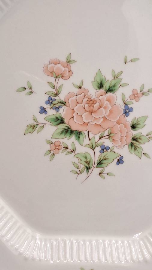 Vintage 1982-1992 Cameo Rose Large Dinner Plate By Nikko Classic Collection (11 Available)-Japan
