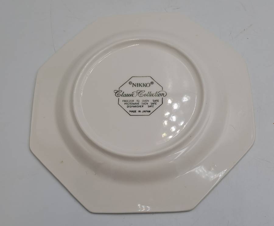 Vintage 1982-1992 Cameo Rose Side Plates By Nikko Classic Collection (12 Available)-Made in Japan