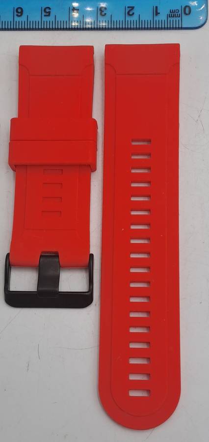 New 26mm Flame Red Silicone Quick fit Band for Garmin Fenix-Tactix-enduro-(see compatibility-)