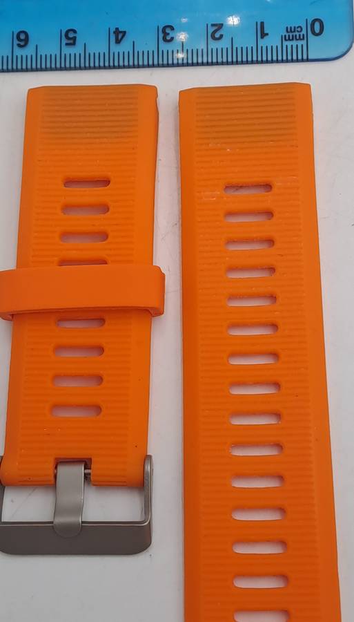 New 26mm Orange Silicone Quick fit Band for Garmin Fenix-Tactix-enduro-(see compatibility )