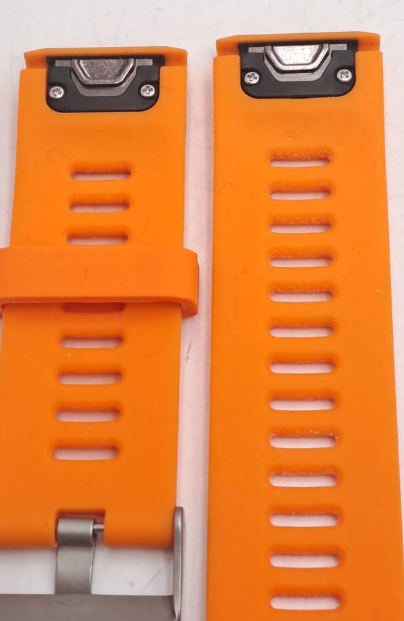 New 26mm Orange Silicone Quick fit Band for Garmin Fenix-Tactix-enduro-(see compatibility )