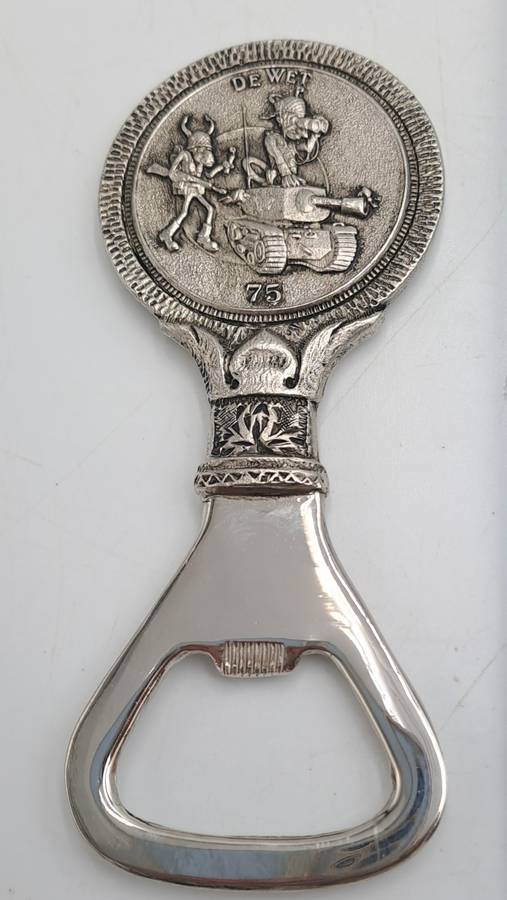 Vintage Collectable -1975 South Africa Army -De Wet Battalion-Metal Bottle Opener
