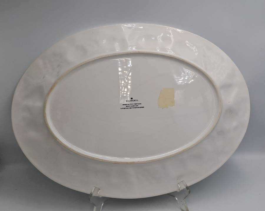 A Large Porcelain Woolworths Oval Serving Platter Imported from Portugal