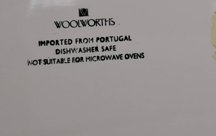 A Large Porcelain Woolworths Oval Serving Platter Imported from Portugal