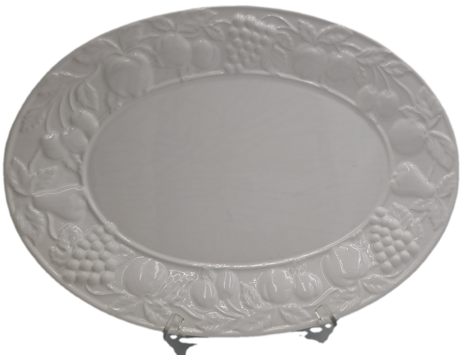 A Large Porcelain Woolworths Oval Serving Platter Imported from Portugal