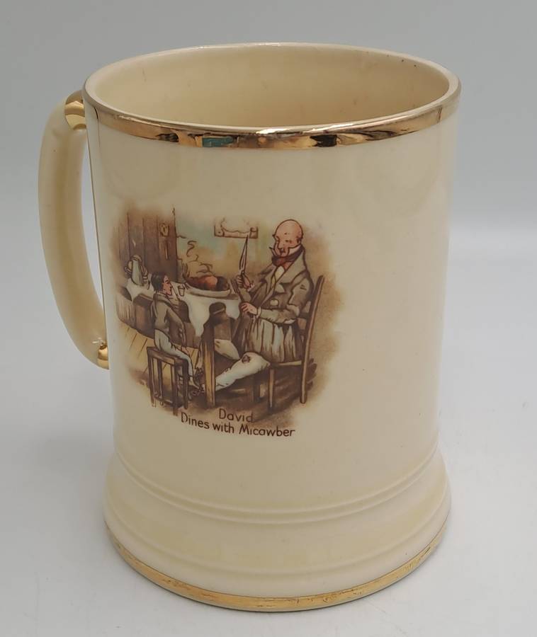 Vintage Arthur Wood Porcelain Tankard No 3752 Mary and the Fat Boy.