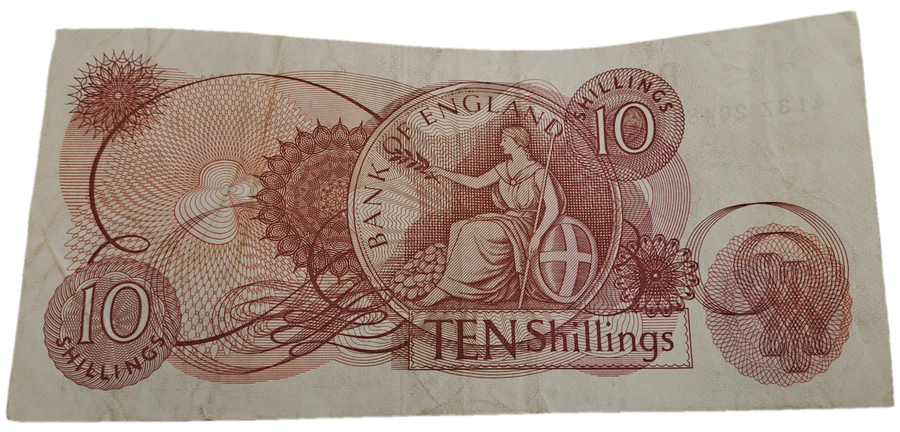 1966-1970  England 10 Shillings - Elizabeth II Series CQuarts watch -Working-Stainless Steel